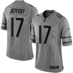 Nike Bears #17 Alshon Jeffery Gray Mens Stitched NFL Limited Gridiron Gray Jersey Nike Bears #17 Alshon Jeffery Gray Mens Stitched NFL Limited Gridiron Gray Jersey