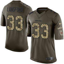 Nike Bears #33 Jeremy Langford Green Mens Stitched NFL Limited Salute to Service Jersey Nike Bears #33 Jeremy Langford Green Mens Stitched NFL Limited Salute to Service Jersey