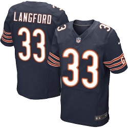 Nike Bears #33 Jeremy Langford Navy Blue Team Color Mens Stitched NFL Elite Jersey Nike Bears #33 Jeremy Langford Navy Blue Team Color Mens Stitched NFL Elite Jersey