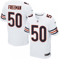Nike Bears #50 Jerrell Freeman White Mens Stitched NFL Elite Jersey Nike Bears #50 Jerrell Freeman White Mens Stitched NFL Elite Jersey