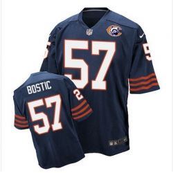 Nike Bears #57 Jon Bostic Navy Blue Throwback Mens Stitched NFL Elite Jersey Nike Bears #57 Jon Bostic Navy Blue Throwback Mens Stitched NFL Elite Jersey