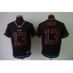 Nike Chicago Bears 13 Johnny Knox Black Elite Lights Out NFL Jersey Nike Chicago Bears 13 Johnny Knox Black Elite Lights Out NFL Jersey