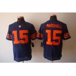 Nike Chicago Bears 15 Brandon Marshall Blue Elite Orange Number NFL Jersey Nike Chicago Bears 15 Brandon Marshall Blue Elite Orange Number NFL Jersey