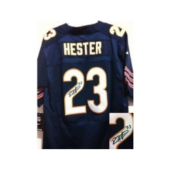 Nike Chicago Bears 23 Devin Hester Blue Elite Signed NFL Jersey Nike Chicago Bears 23 Devin Hester Blue Elite Signed NFL Jersey