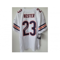 Nike Chicago Bears 23 Devin Hester White Elite Signed NFL Jersey Nike Chicago Bears 23 Devin Hester White Elite Signed NFL Jersey