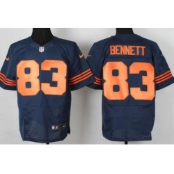 Nike Chicago Bears 83 Martellus Bennett Blue Elite Orange Number NFL Jersey Nike Chicago Bears 83 Martellus Bennett Blue Elite Orange Number NFL Jersey