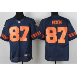 Nike Chicago Bears 87 Domenik Hixon Blue Elite Orange Number NFL Jersey Nike Chicago Bears 87 Domenik Hixon Blue Elite Orange Number NFL Jersey