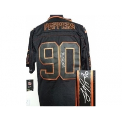 Nike Chicago Bears 90 Julius Peppers Black Elite Light Out Signed NFL Jersey Nike Chicago Bears 90 Julius Peppers Black Elite Light Out Signed NFL Jersey