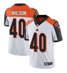 Cincinnati Bengals 40 Brandon Wilson Men Limited White Color Vapor Untouchable Jersey