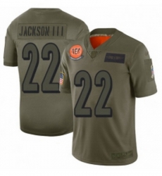 Men Cincinnati Bengals 22 William Jackson Limited Camo 2019 Salute to Service Football Jersey