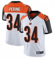 Nike Cincinnati Bengals 34 Samaje Perine White Vapor Untouchable Limited Jersey