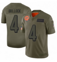 Youth Cincinnati Bengals 4 Randy Bullock Limited Camo 2019 Salute to Service Football Jersey