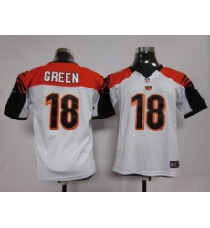 Youth Nike Cincinnati Bengals 18 Green White Nike NFL Jerseys