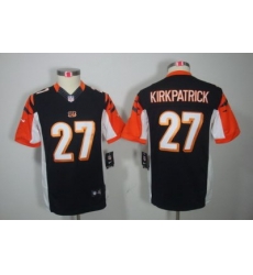 Youth Nike Cincinnati Bengals 27 Dre Kirkpatrick Black Color[Youth Limited Jerseys]