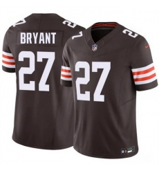 Men Cleveland Browns  27 Myles Bryant Brown 2026 F U S E  Vapor Limited Stitched Football Jersey