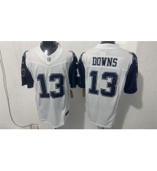 Men Dallas Cowboys  13 Caleb Downs White 2026 F U S E Vapor Untouchable Limited Stitched Football Jersey