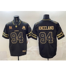Men Dallas Cowboys 94 Marshawn Kneeland Black Gold 2025 F U S E  With 5x Super Bowl Champions  26 Established In 1960 Patch Vapor Limited Stitched Football
