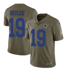 Nike Cowboys #19 Brice Butler Olive Mens Stitched NFL Limited 2017 Salute To Service Jersey