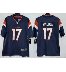 Men Denver Broncos 17 Jaylen Waddle Navy 2026 Vapor Limited Stitched Football Jersey Men Denver Broncos 17 Jaylen Waddle Navy 2026 Vapor Limited Stitched Football Jersey