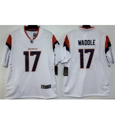 Men Denver Broncos  17 Jaylen Waddle White 2026 Vapor Limited Stitched Football Jersey