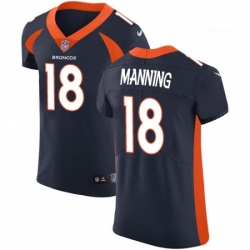 Men Nike Denver Broncos 18 Peyton Manning Navy Blue Alternate Vapor Untouchable Elite Player NFL Jersey Men Nike Denver Broncos 18 Peyton Manning Navy Blue Alternate Vapor Untouchable Elite Player NFL Jersey