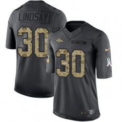 Men Nike Denver Broncos 30 Phillip Lindsay Limited Black 2016 Salute to Service NFL Jersey Men Nike Denver Broncos 30 Phillip Lindsay Limited Black 2016 Salute to Service NFL Jersey