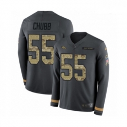 Men Nike Denver Broncos 55 Bradley Chubb Limited Black Salute to Service Therma Long Sleeve NFL Jersey Men Nike Denver Broncos 55 Bradley Chubb Limited Black Salute to Service Therma Long Sleeve NFL Jersey
