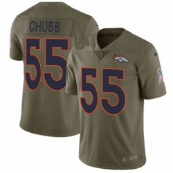 Men Nike Denver Broncos 55 Bradley Chubb Limited Olive 2017 Salute to Service NFL Jersey Men Nike Denver Broncos 55 Bradley Chubb Limited Olive 2017 Salute to Service NFL Jersey