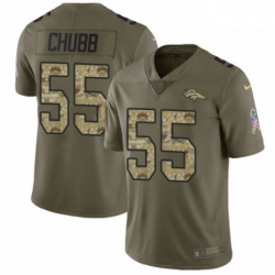 Men Nike Denver Broncos 55 Bradley Chubb Limited OliveCamo 2017 Salute to Service NFL Jersey Men Nike Denver Broncos 55 Bradley Chubb Limited OliveCamo 2017 Salute to Service NFL Jersey
