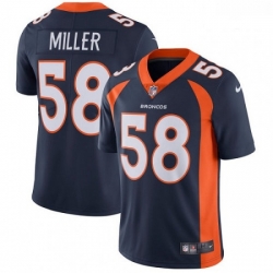 Men Nike Denver Broncos 58 Von Miller Navy Blue Alternate Vapor Untouchable Limited Player NFL Jersey Men Nike Denver Broncos 58 Von Miller Navy Blue Alternate Vapor Untouchable Limited Player NFL Jersey