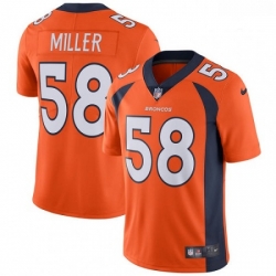 Men Nike Denver Broncos 58 Von Miller Orange Team Color Vapor Untouchable Limited Player NFL Jersey Men Nike Denver Broncos 58 Von Miller Orange Team Color Vapor Untouchable Limited Player NFL Jersey