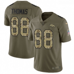 Men Nike Denver Broncos 88 Demaryius Thomas Limited OliveCamo 2017 Salute to Service NFL Jersey Men Nike Denver Broncos 88 Demaryius Thomas Limited OliveCamo 2017 Salute to Service NFL Jersey