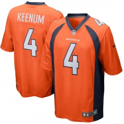 Mens Denver Broncos #4 Case Keenum Nike Orange Elite Jersey Mens Denver Broncos #4 Case Keenum Nike Orange Elite Jersey