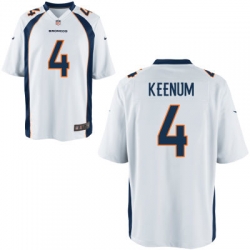 Mens Denver Broncos #4 Case Keenum Nike White Elite Jersey Mens Denver Broncos #4 Case Keenum Nike White Elite Jersey