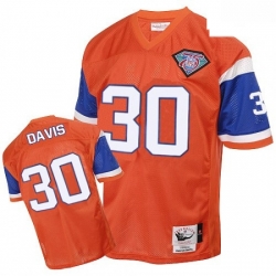 Mitchell And Ness Denver Broncos 30 Terrell Davis Orange Authentic Throwback NFL Jersey Mitchell And Ness Denver Broncos 30 Terrell Davis Orange Authentic Throwback NFL Jersey