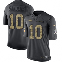 Nike Broncos #10 Emmanuel Sanders Black Mens Stitched NFL Limited 2016 Salute to Service Jersey Nike Broncos #10 Emmanuel Sanders Black Mens Stitched NFL Limited 2016 Salute to Service Jersey