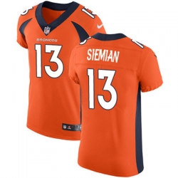 Nike Broncos #13 Trevor Siemian Orange Team Color Mens Stitched NFL Vapor Untouchable Elite Jersey Nike Broncos #13 Trevor Siemian Orange Team Color Mens Stitched NFL Vapor Untouchable Elite Jersey