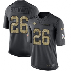 Nike Broncos #26 Darian Stewart Black Mens Stitched NFL Limited 2016 Salute to Service Jersey Nike Broncos #26 Darian Stewart Black Mens Stitched NFL Limited 2016 Salute to Service Jersey