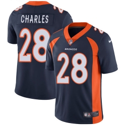 Nike Broncos #28 Jamaal Charles Navy Blue Alternate Mens Stitched NFL Vapor Untouchable Limited Jersey Nike Broncos #28 Jamaal Charles Navy Blue Alternate Mens Stitched NFL Vapor Untouchable Limited Jersey
