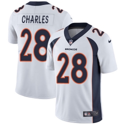 Nike Broncos #28 Jamaal Charles White Mens Stitched NFL Vapor Untouchable Limited Jersey Nike Broncos #28 Jamaal Charles White Mens Stitched NFL Vapor Untouchable Limited Jersey