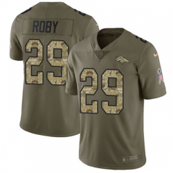 Nike Broncos #29 Bradley Roby Olive Camo Mens Stitched NFL Limited 2017 Salute To Service Jersey Nike Broncos #29 Bradley Roby Olive Camo Mens Stitched NFL Limited 2017 Salute To Service Jersey