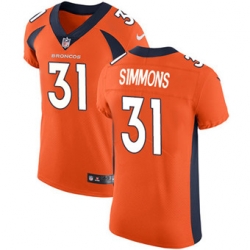 Nike Broncos #31 Justin Simmons Orange Team Color Mens Stitched NFL Vapor Untouchable Elite Jersey Nike Broncos #31 Justin Simmons Orange Team Color Mens Stitched NFL Vapor Untouchable Elite Jersey