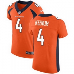 Nike Broncos #4 Case Keenum Orange Team Color Mens Stitched NFL Vapor Untouchable Elite Jersey Nike Broncos #4 Case Keenum Orange Team Color Mens Stitched NFL Vapor Untouchable Elite Jersey