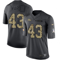 Nike Broncos #43 T J Ward Black Mens Stitched NFL Limited 2016 Salute to Service Jersey Nike Broncos #43 T J Ward Black Mens Stitched NFL Limited 2016 Salute to Service Jersey