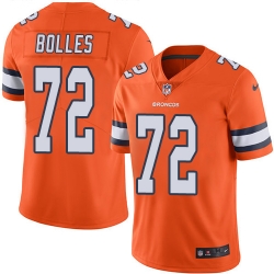 Nike Broncos #72 Garett Bolles Orange Mens Stitched NFL Limited Rush Jersey Nike Broncos #72 Garett Bolles Orange Mens Stitched NFL Limited Rush Jersey