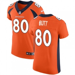 Nike Broncos #80 Jake Butt Orange Team Color Mens Stitched NFL Vapor Untouchable Elite Jersey Nike Broncos #80 Jake Butt Orange Team Color Mens Stitched NFL Vapor Untouchable Elite Jersey