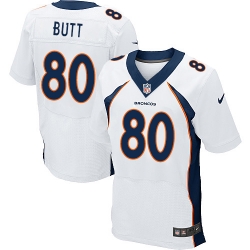 Nike Broncos #80 Jake Butt White Mens Stitched NFL New Elite Jersey Nike Broncos #80 Jake Butt White Mens Stitched NFL New Elite Jersey