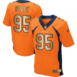 Nike Broncos #95 Derek Wolfe Orange Team Color Mens Stitched NFL New Elite Gold Jersey Nike Broncos #95 Derek Wolfe Orange Team Color Mens Stitched NFL New Elite Gold Jersey