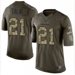 Nike Denver Broncos #21 Aqib Talib Green Men 27s Stitched NFL Limited Salute To Service Jersey Nike Denver Broncos #21 Aqib Talib Green Men 27s Stitched NFL Limited Salute To Service Jersey