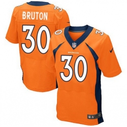 Nike Denver Broncos #30 David Bruton Orange Team Color Mens Stitched NFL New Elite Jersey Nike Denver Broncos #30 David Bruton Orange Team Color Mens Stitched NFL New Elite Jersey